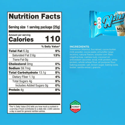 MATES Milk Mini Protein Bites (Box of 24)